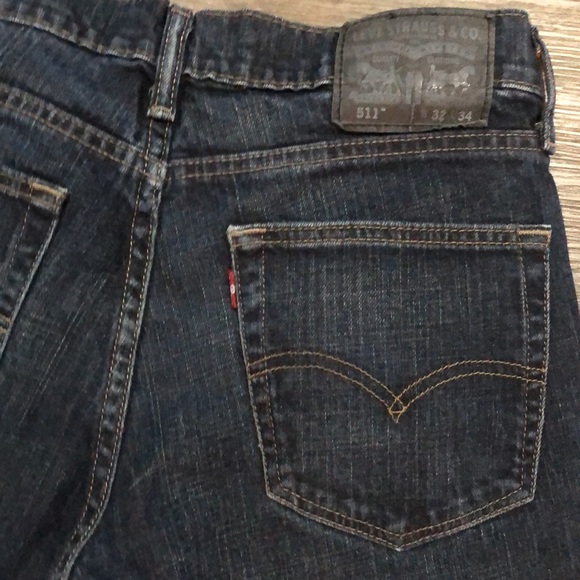 Levi Strauss # 511 Slim Stretch Jean Black Label W32 X L34 - Picture 7 of 9